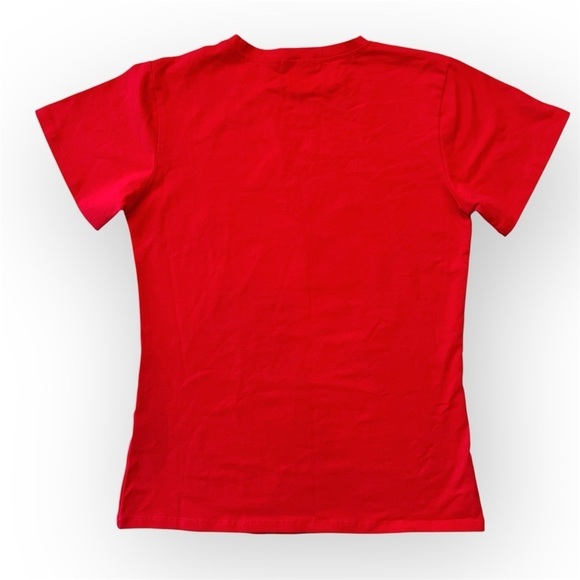 DenimLand Girl Power graphic Tee red size M - Picture 2 of 8